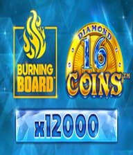 16 Coins Diamond Burning Board